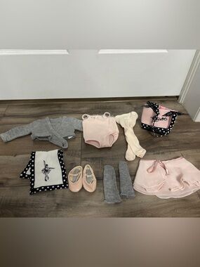 Maplelea Girls Doll Clothes Pirouettes And Plies KM69 Ballet Outfit Bag Towel